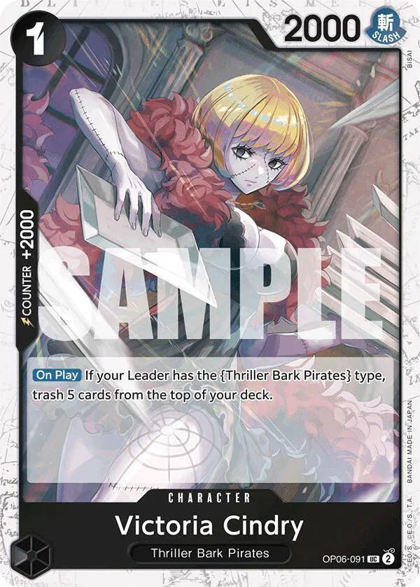 Victoria Cindry (Jolly Roger Foil) OP06-091 (Premium Booster)