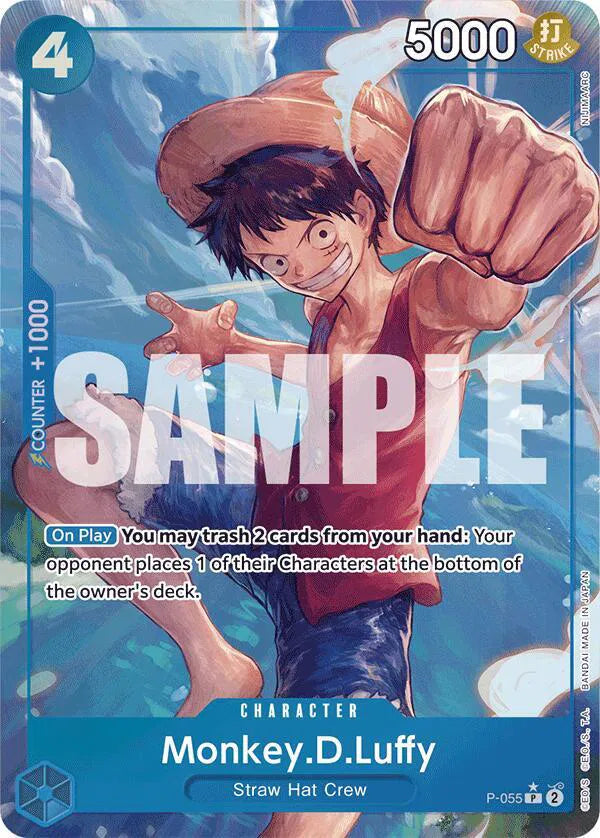 One Piece - Monkey D Luffy (P-055) (Full Art) - Premium Booster -The Best- (PRB-01)