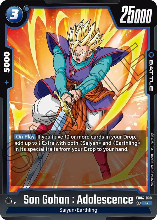 Son Gohan : Adolescence - FB04-038 · Holofoil (Ultra Limit)