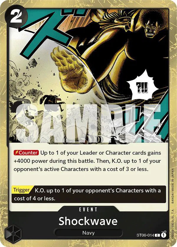 Shockwave (Jolly Roger Foil) ST06-014 (Premium Booster)