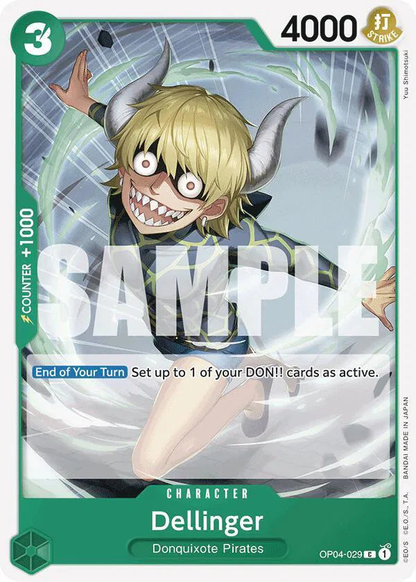 Dellinger (Reprint) OP04-029 (Premium Booster)