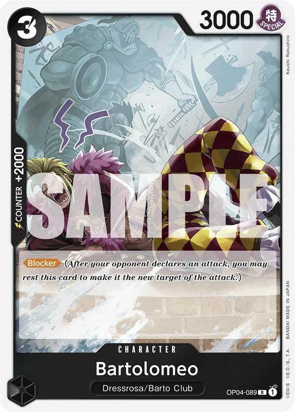 Bartolomeo (OP04-089) (Reprint) (Premium Booster)
