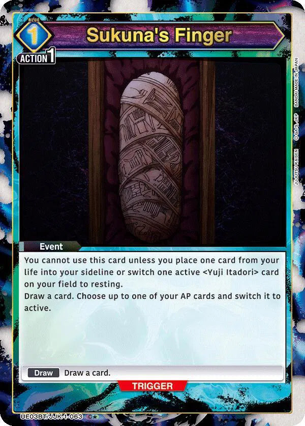 Sukuna's Finger (C*) UE03BT/JJK-1-063 (Jujutsu Kaisen)