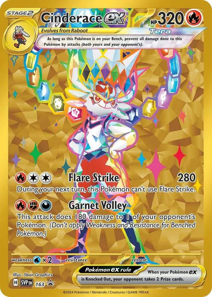 Cinderace ex 163 (Scarlet & Violet Promo)