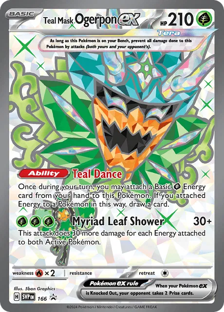 Teal Mask Ogerpon ex 166 (Scarlet & Violet Promo)