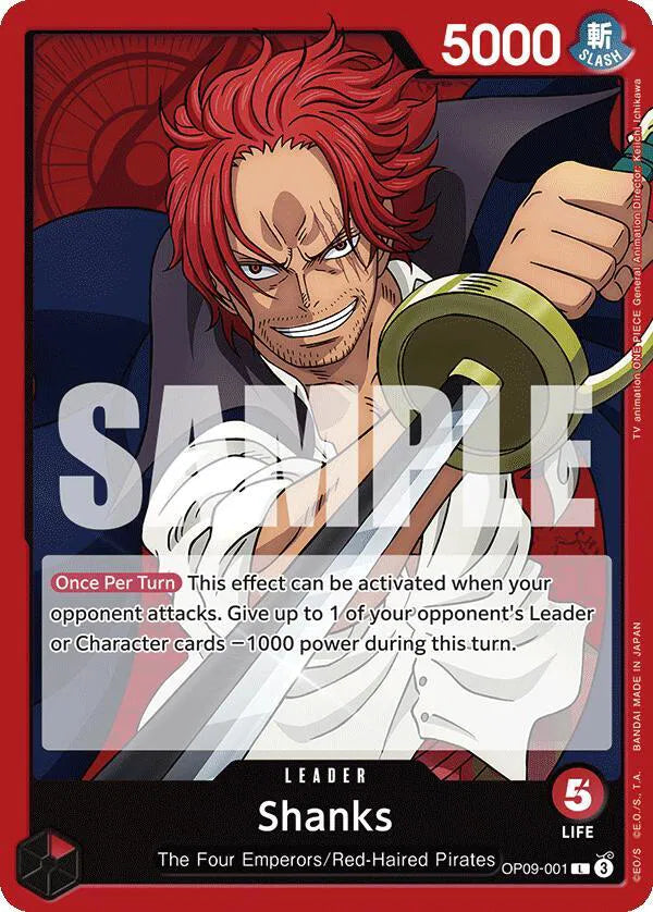 Shanks (001) OP09-001 (Emperors in the New World)