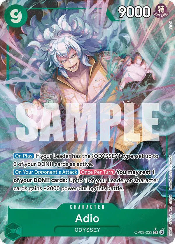 Adio (Parallel) OP09-023 · Foil (Emperors in the New World)