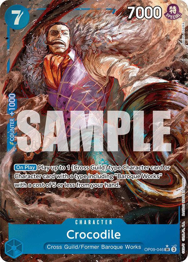 Crocodile (046) (Parallel) OP09-046 · Foil (Emperors in the New World)