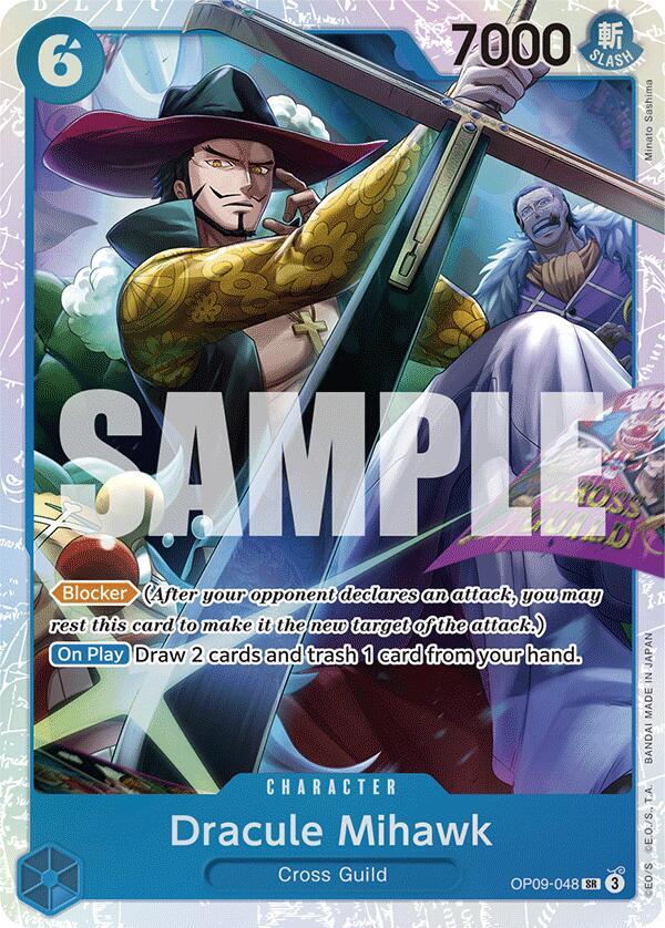 Dracule Mihawk OP09-048 SR (Emperors in the New World)