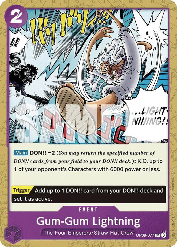 Gum-Gum Lightning OP09-077 (Emperors in the New World)