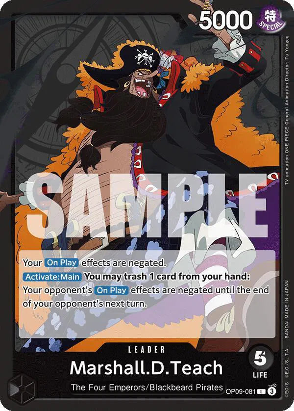 Marshall.D.Teach (081) OP09-081 (Emperors in the New World)