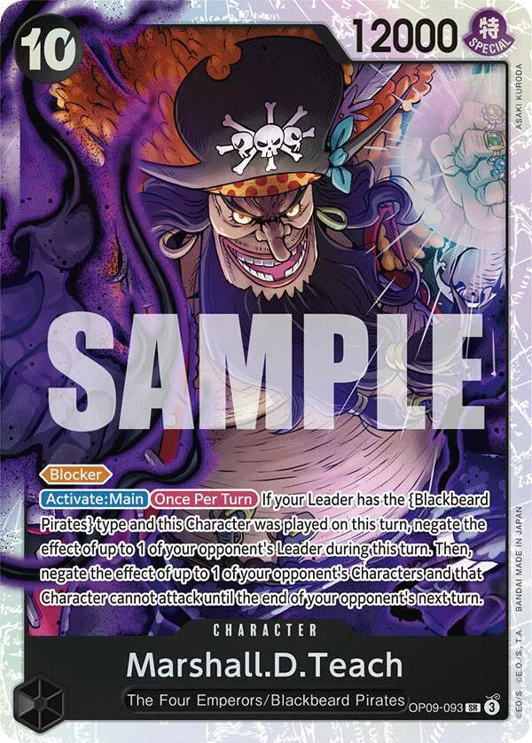 Marshall.D.Teach (093) Emperors in the New World SR OP09-093