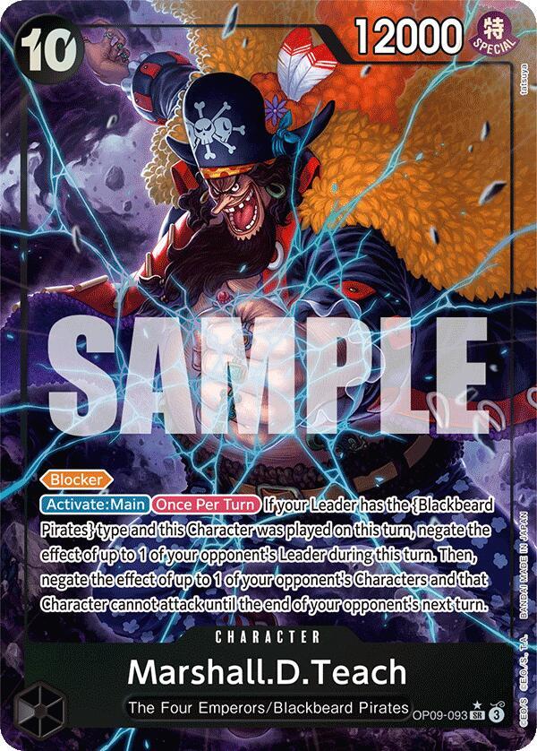 Marshall.D.Teach (093) (Alternate Art) OP09-093 · Foil (Emperors in the New World)