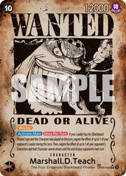 Marshall.D.Teach (093) (Wanted Poster) OP09-093 (Emperors in the New World)