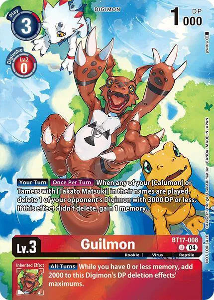 Guilmon (Legend Pack 2024 Box Topper) BT17-008 U (Chain of Liberation)