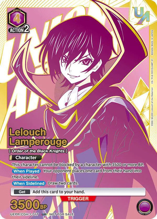 TAG 10 - Union Arena -  Code Geass - Promo - #CGH-1-017 (POP1)