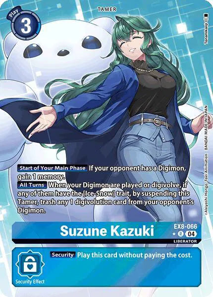 Suzune Kazuki (Alternate Art) EX8-066 R (Chain of Liberation)