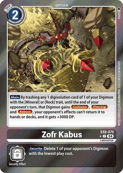 Zofr Kabus (Limited Foil) EX8-070 C (Chain of Liberation)