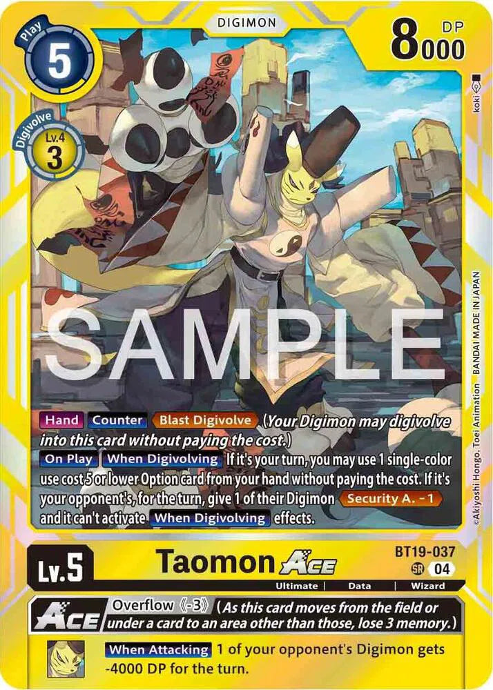 Taomon ACE BT19-037 SR (Release Special Booster 2.5)