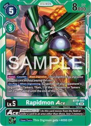 Rapidmon ACE BT19-050 SR (Release Special Booster 2.5)