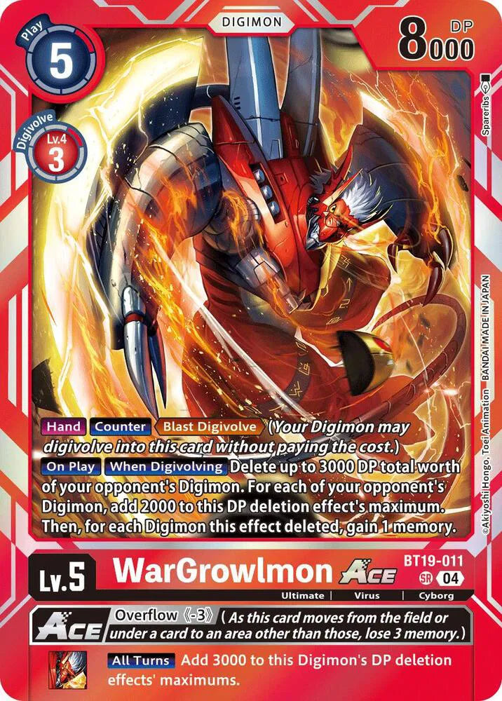 WarGrowlmon ACE BT19-011 SR (Release Special Booster 2.5)