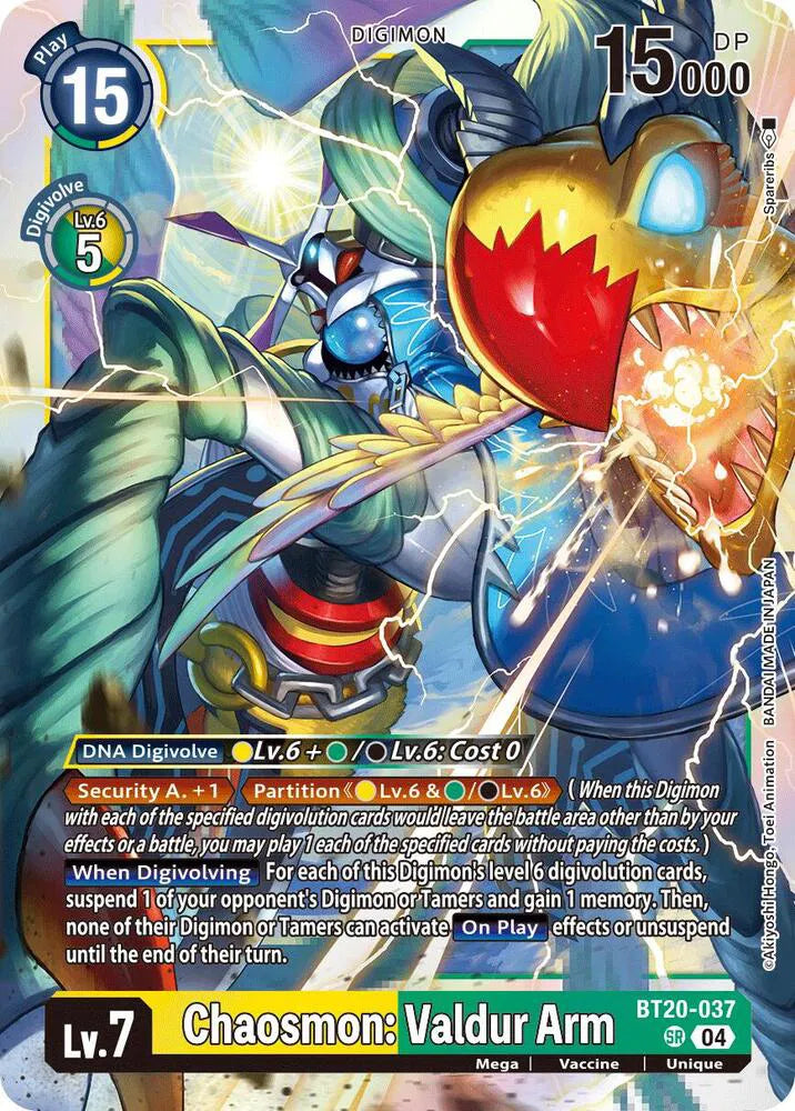 Chaosmon: Valdur Arm BT20-037 SR (Release Special Booster 2.5)
