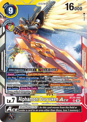 Alphamon: Ouryuken ACE BT20-060 SR (Release Special Booster 2.5)