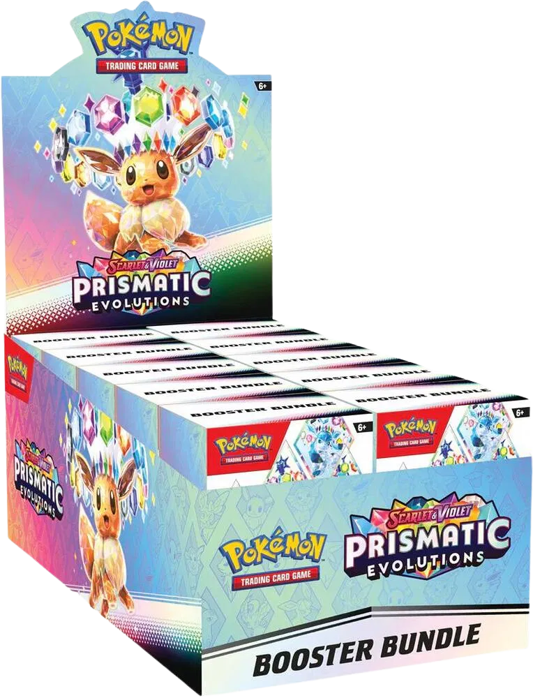 Prismatic Evolutions Booster Bundle Display with Acrylic