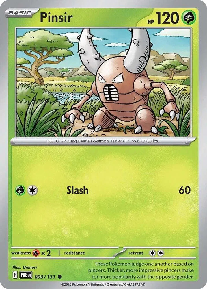 Pinsir 003/131 · Reverse Holofoil (Prismatic Evolutions)