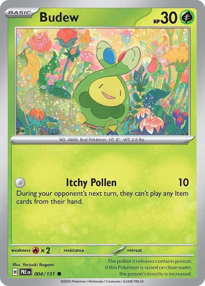 Budew 004/131 · Reverse Holofoil (Prismatic Evolutions)
