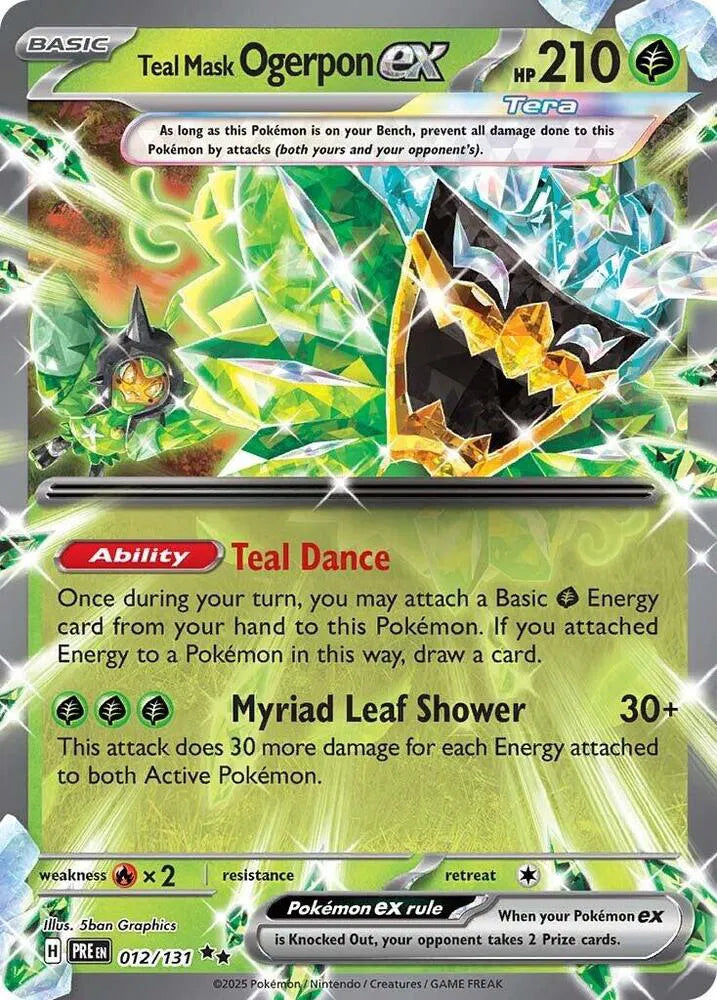 Teal Mask Ogerpon ex 012/131 · Holofoil (Prismatic Evolutions)