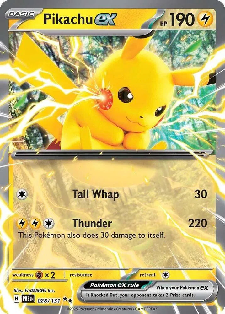 Pikachu ex 028/131 · Holofoil (Prismatic Evolutions)