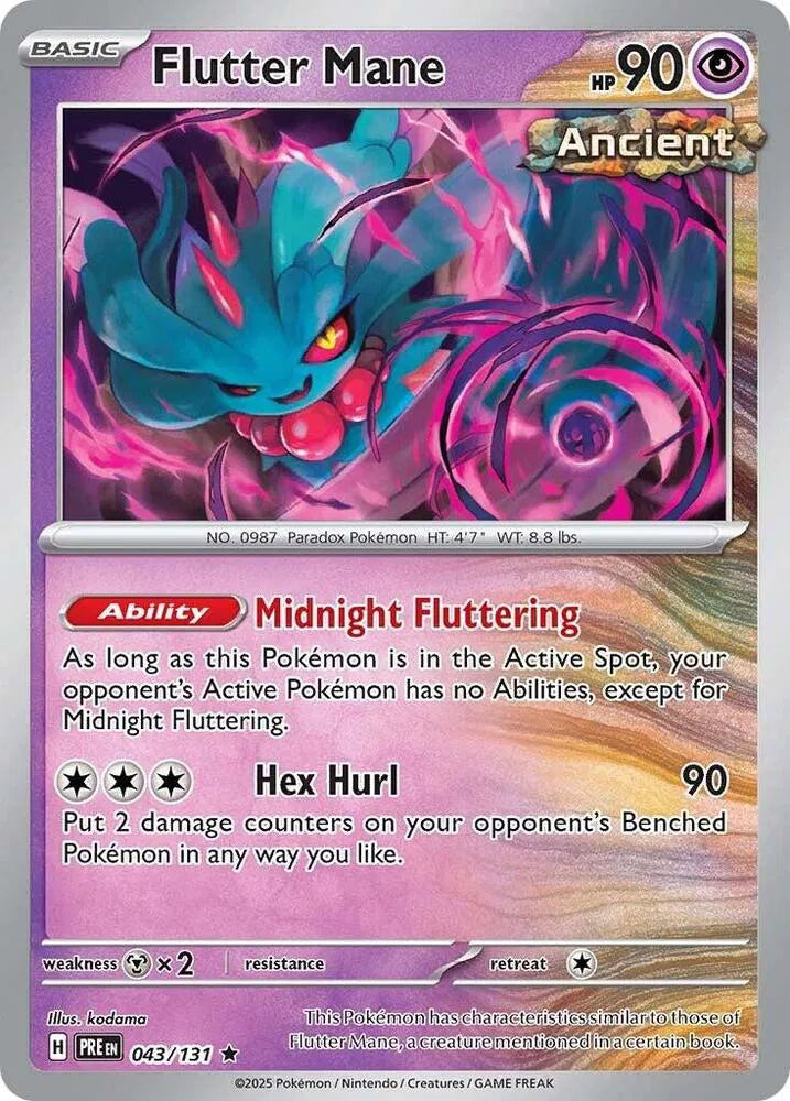 Flutter Mane 043/131 · Holofoil (Prismatic Evolutions)