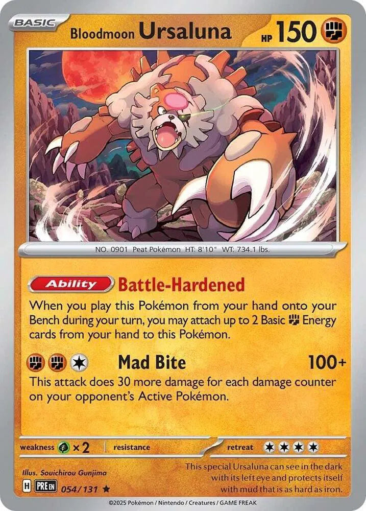 Bloodmoon Ursaluna 054/131 · Holofoil (Prismatic Evolutions)