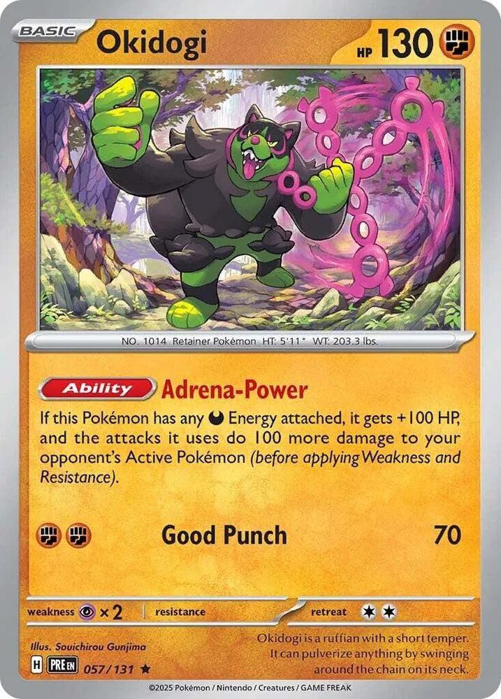 Okidogi 057/131 Holo Rare | Scarlet & Violet – Prismatic Evolutions