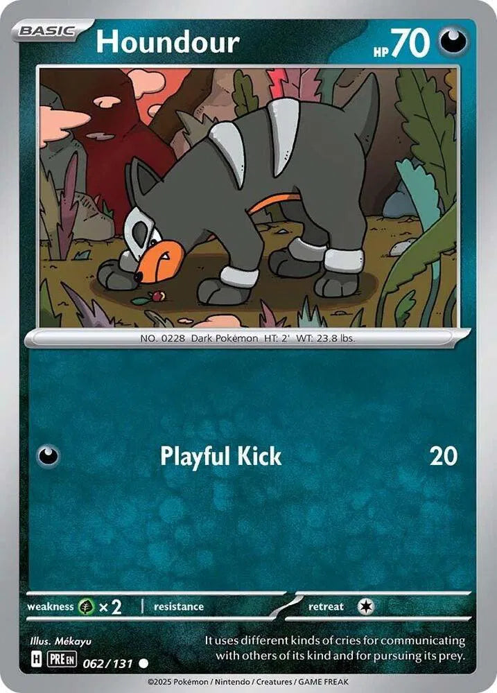 Houndour 062/131 Reverse Holo | Scarlet & Violet – Prismatic Evolutions