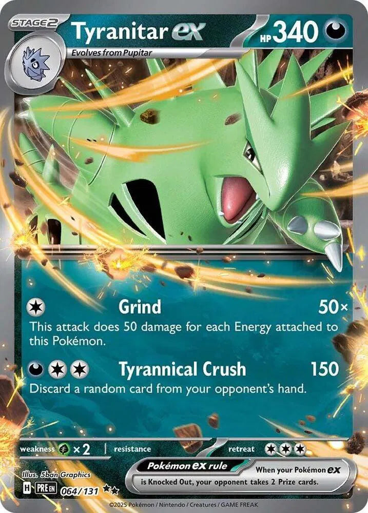 Tyranitar ex 064/131 · Holofoil (Prismatic Evolutions)