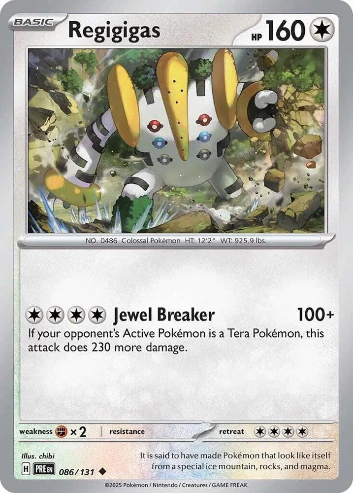 Regigigas 086/131 · Reverse Holofoil (Prismatic Evolutions)