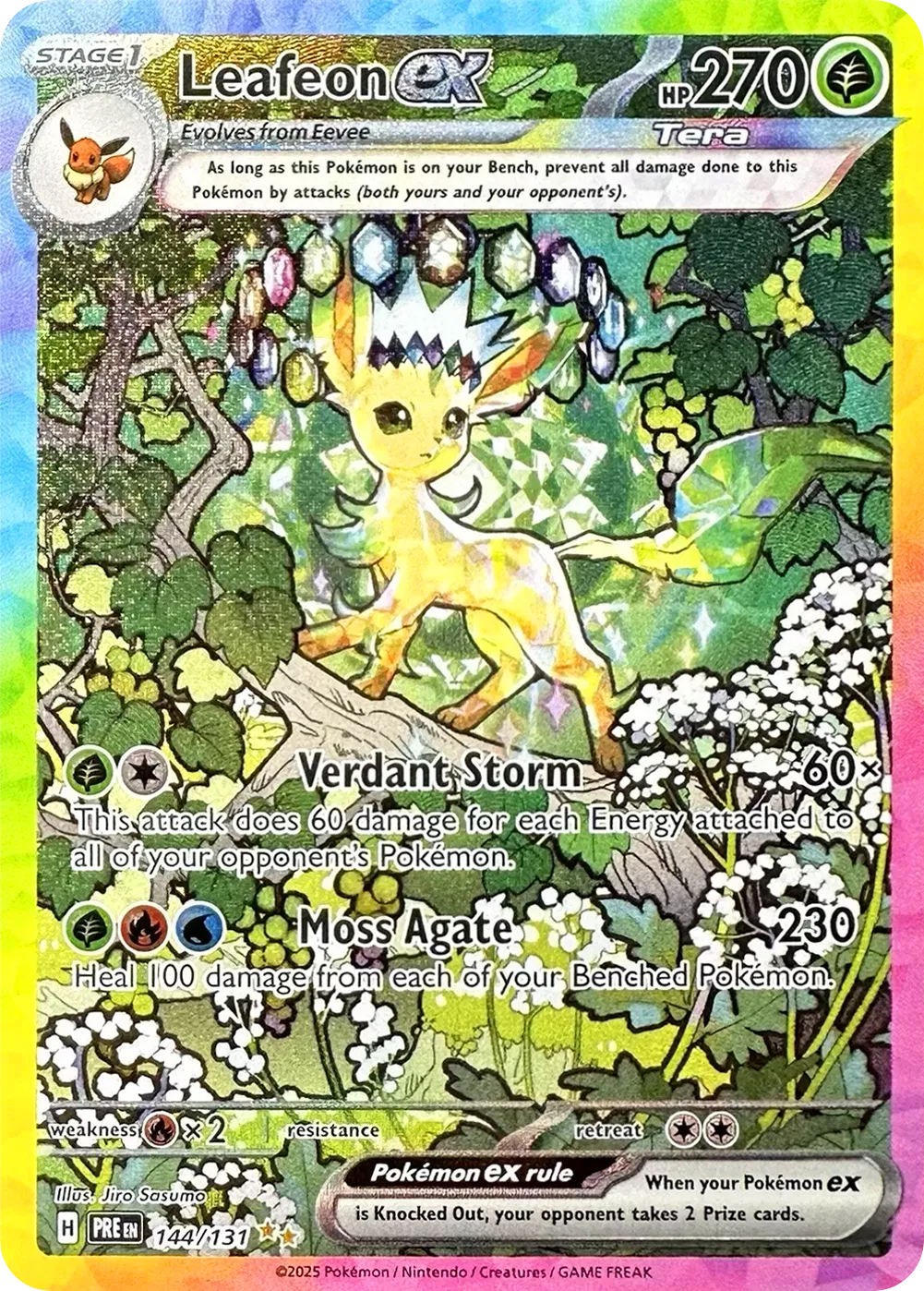 Leafeon ex 144/131 (Prismatic Evolutions)