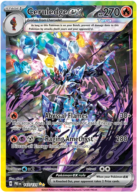 Ceruledge ex 147/131 · Holofoil (Prismatic Evolutions)