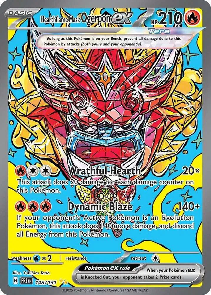 Hearthflame Mask Ogerpon ex 148/131 (Prismatic Evolutions)