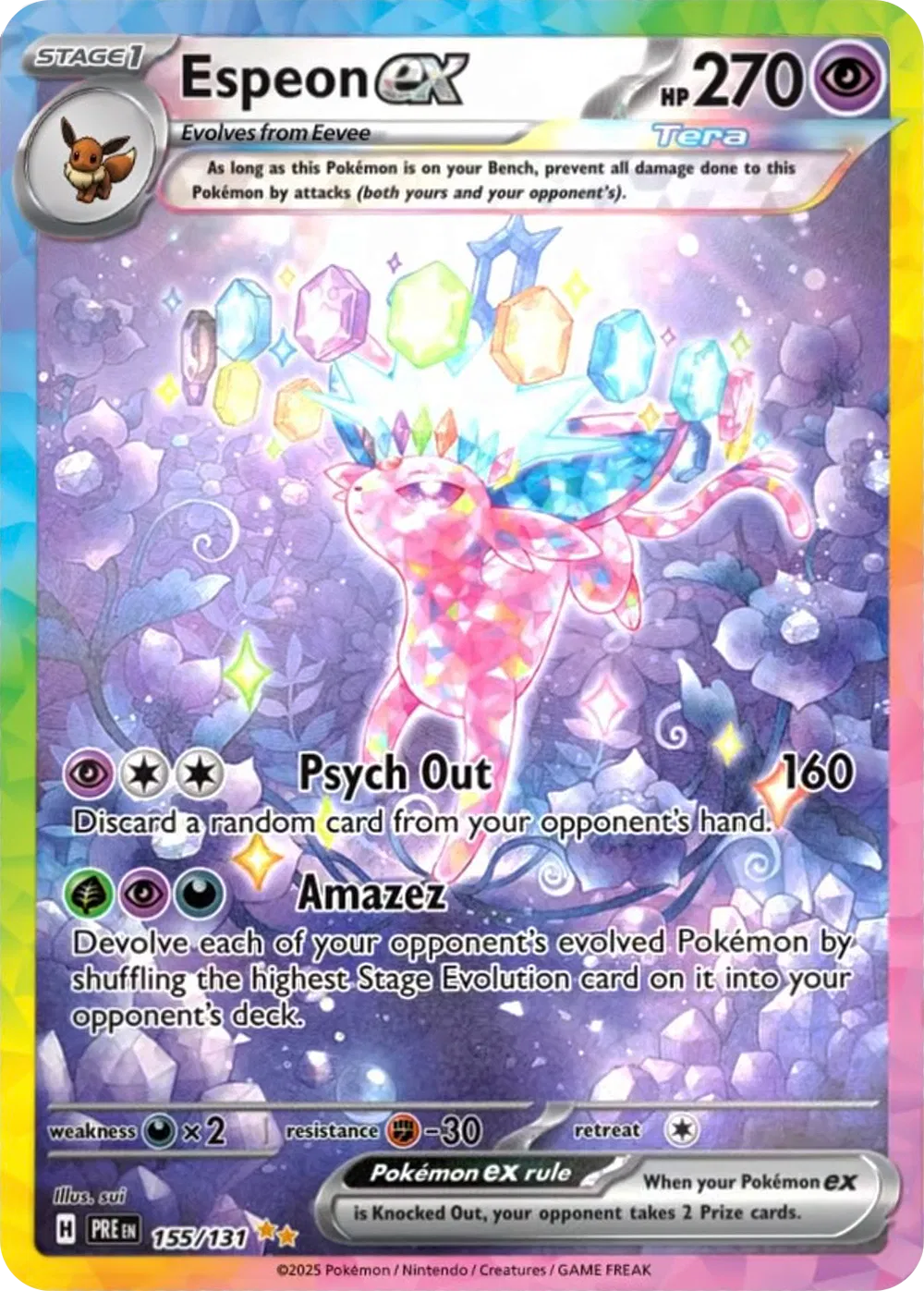 Espeon ex 155/131 (Prismatic Evolutions)