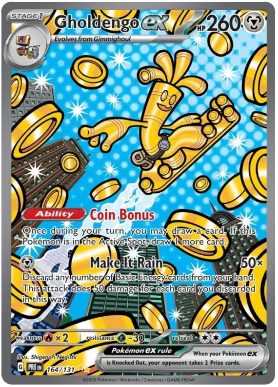 Gholdengo Ex 164/131 - Prismatic Evolutions - Special Illustration Rare