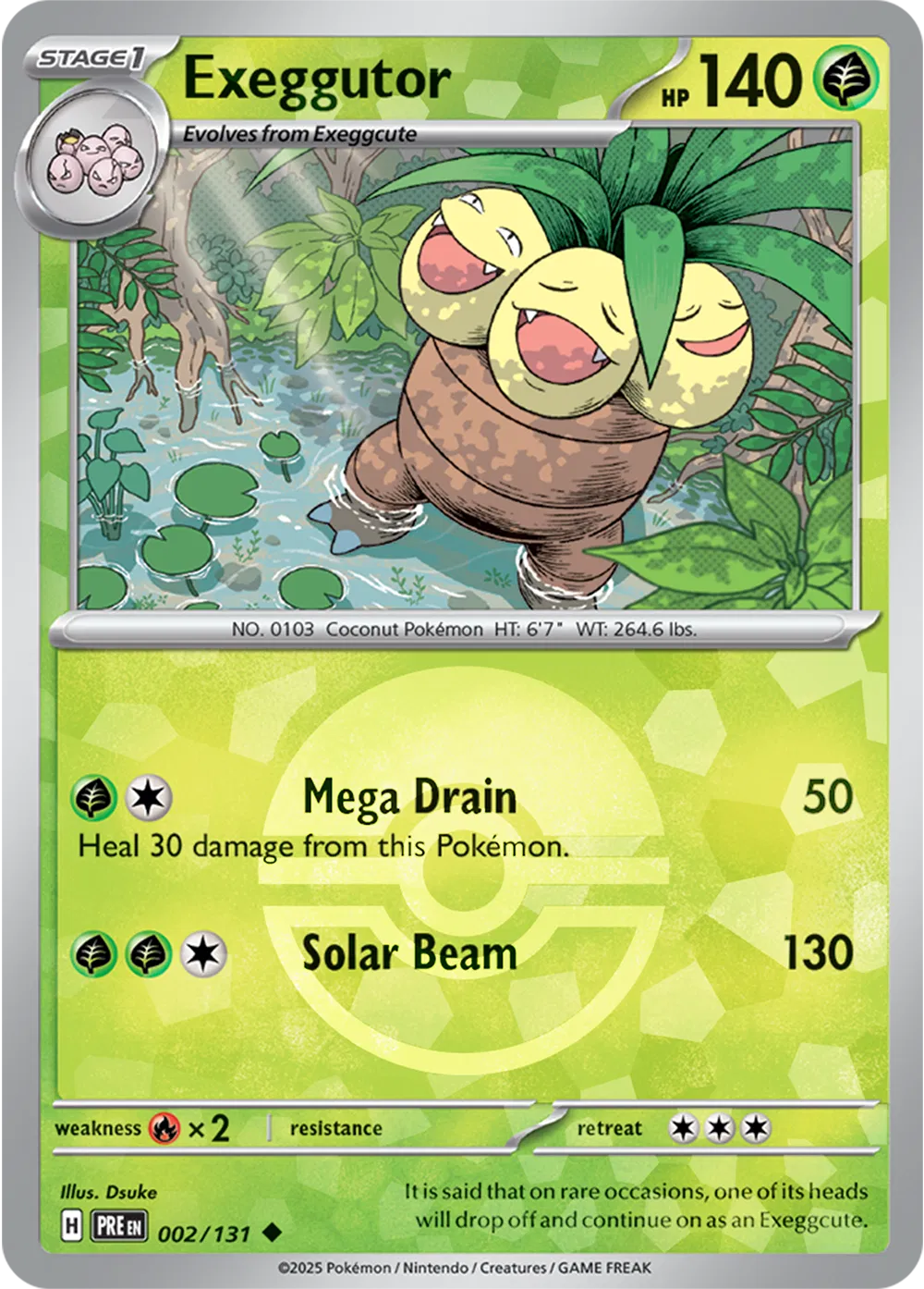 Exeggutor 002/131 (Poke Ball Pattern)