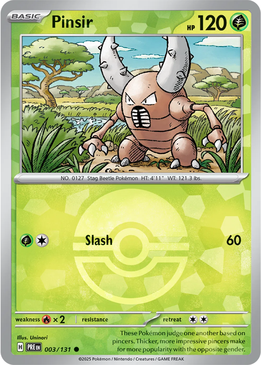 Pinsir (Poke Ball Pattern) 003/131 (Prismatic Evolutions)