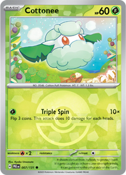 Cottonee (Poke Ball Pattern) 007/131 · Holofoil (Prismatic Evolutions)