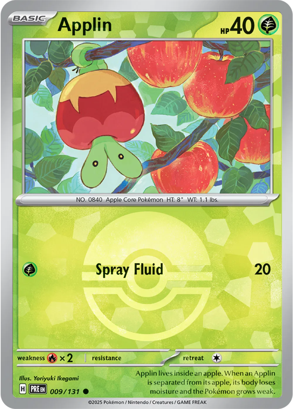 Applin (Poke Ball Pattern) 009/131 · Holofoil (Prismatic Evolutions)