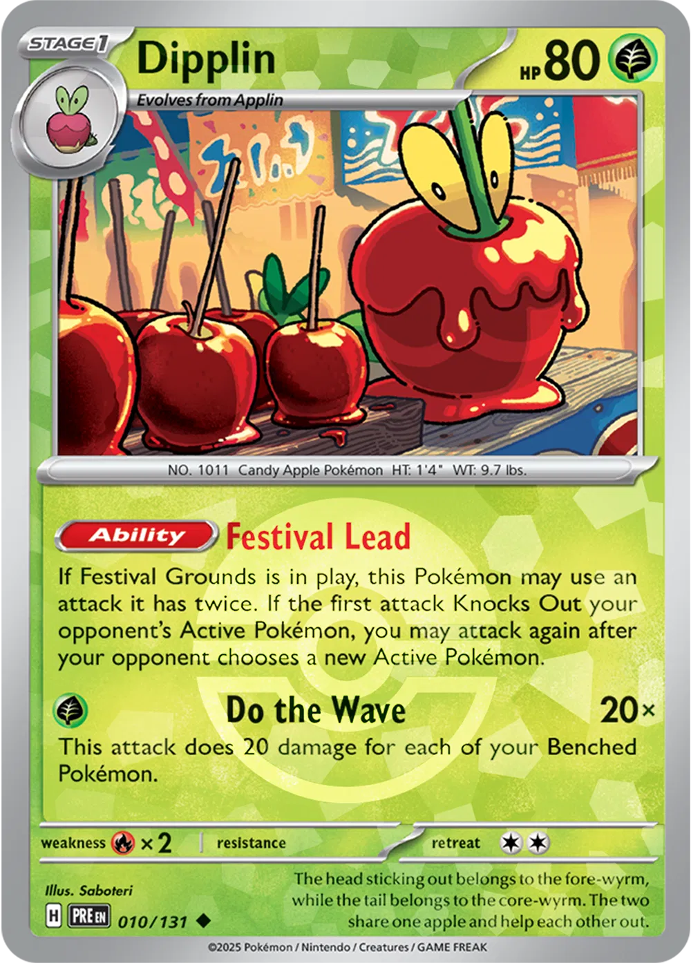 Dipplin (Poke Ball Pattern) 010/131 · Holofoil (Prismatic Evolutions)