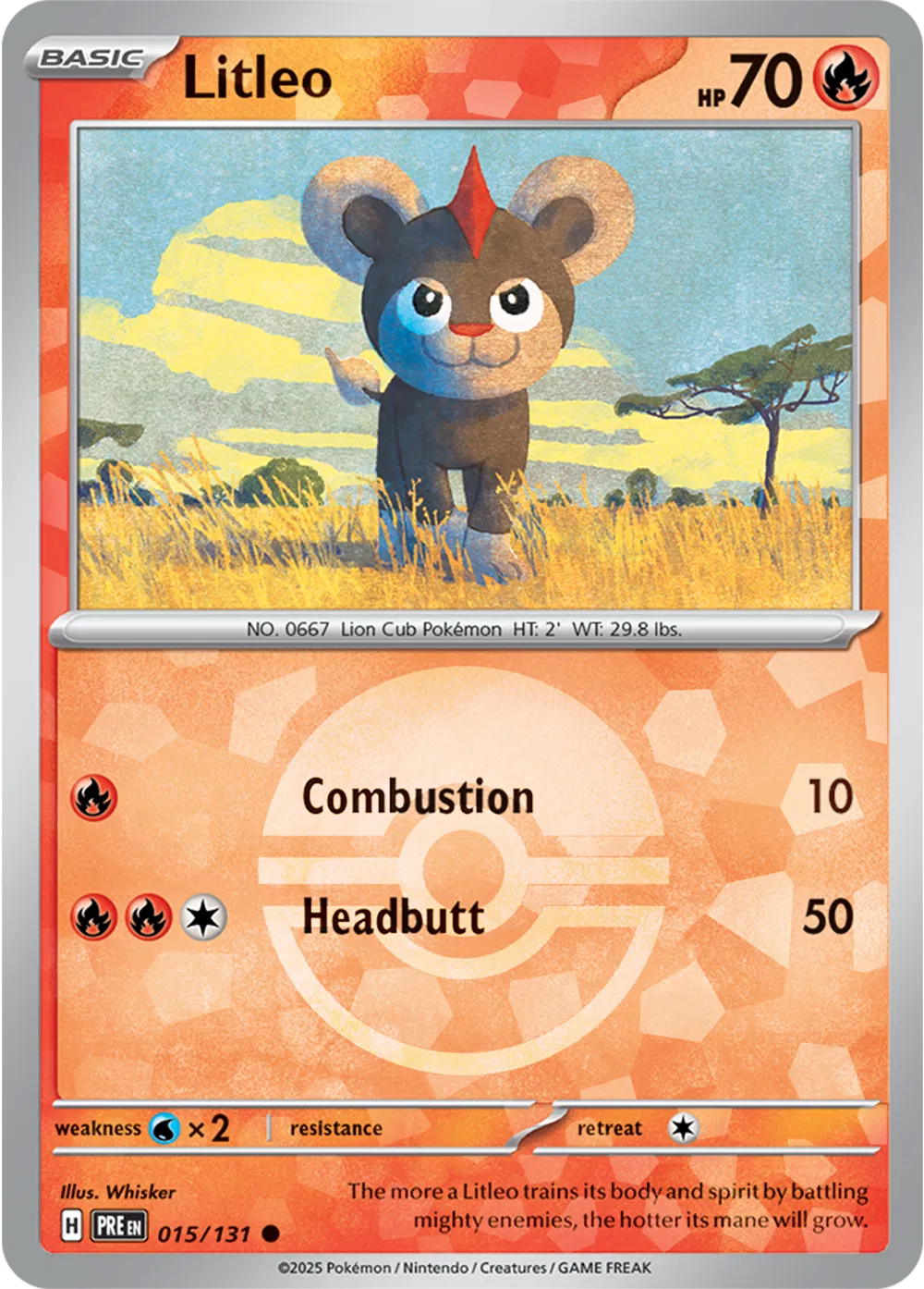 Litleo (Poke Ball Pattern) 015/131 (Prismatic Evolutions)