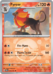 Pyroar [Poke Ball] #16 Pokemon Prismatic Evolutions